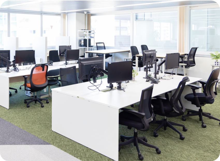 新しい働き方を目指す、快適で効率性の高いオフィス空間へ